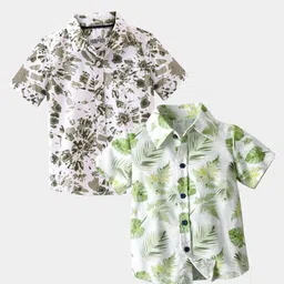 BAESD Boys Pack of 2 Classic Regular Fit Tie and Dye Cotton Shirts-picture-42