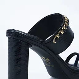 Signature Sole Open Toe Platform Heels image 5