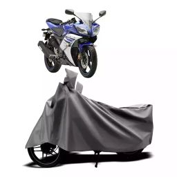 Auto Pearl Two Wheeler Cover with Bag for Yamaha YZF-R15 V2, Silver-image-67