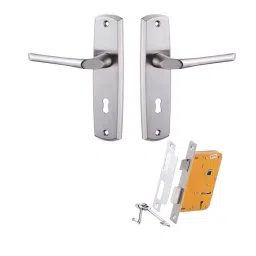 Dorset Oblo HLOBLKSC 203.2 mm (8 Inch) Satin Chrome Finish Zinc Mortise Handle Lock Set-image-63