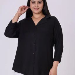 Style Quotient Black Rayon Solid Shirt-image-68