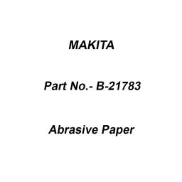 Makita Abrasive Paper Delta Black Size 1200, Part No B-21783 (Pack of 10 Pcs)-10