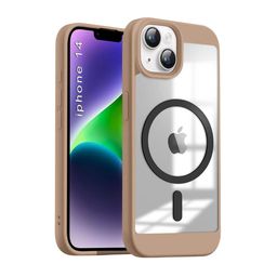Luxury Unisex IPhone 14 Shockproof Transparent Clear Hard Back Cover Case with Soft Edge-image-93