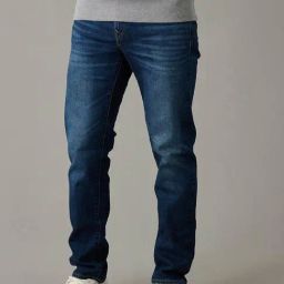 American Eagle Marine Blue Slim Fit Jeans-image-5