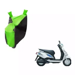 Auto Pearl Waterproof Two Wheeler Cover For Suzuki Swish 125 (Green & Black)-image-55