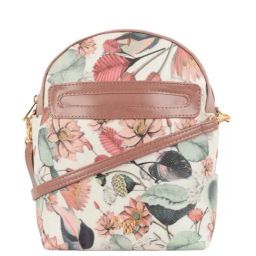 Baggit Nude Mauve Printed Medium Backpack-image-75