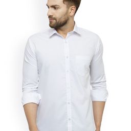 JAINISH Men White Classic Regular Fit Solid Casual Shirt-image-39