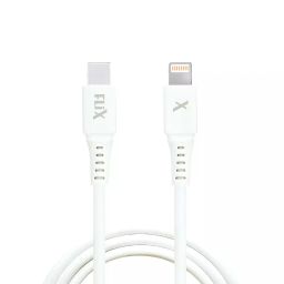 Flix Beetel USB Type C to Lightning Cable 20 W 480 Mbps Data Transfer Rate 1 m Cable Length White, XCD-RPCL120-image-71