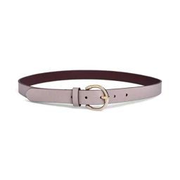 BELWABA Beige Animal Effect Casual Reversible Belt for Women-picture-44