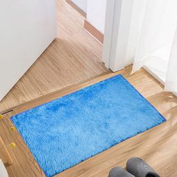 Kuber Industries Blue Rectangle Shaped Doormats-picture-38