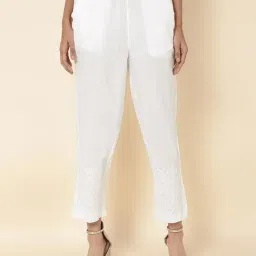 Fabindia White Cotton Pants-picture-33
