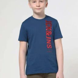 Jack & Jones Junior Navy Cotton Printed T-Shirt-picture-46