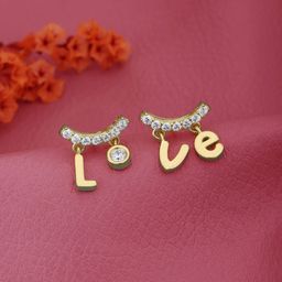 Carlton London Contemporary Studs Earrings-36