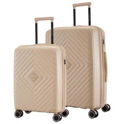 Nasher Miles Antwerp Hard-Sided Polypropylene Luggage Set of 2 Champagne Trolley Bags (55 & 65 cm)-image-11