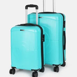 Teakwood Leathers Concentrix Set of 2 360-Degree Rotation Trolley Bag - 95L-image-93