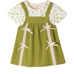 Hopscotch Unisex Kids Floral Lace Bow Detail Dress-picture-46