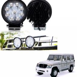 Cartronics Waterproof 9 LED Round Fog Light with Mounting Brackets for Cars, Bikes and Scooty-45
