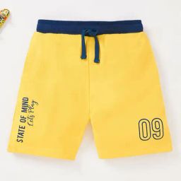 Ed-a-Mamma Kids Yellow Printed Shorts-7