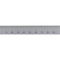 Shinwa Rules Stainless Steel Machine Scale 15×100×0.5 mm, 68536702-38