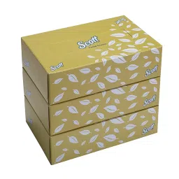 Scott 60043 15.7 cm x 21 cm 2 Ply Facial Flat Tissue Box (100 Soft Tissues Per Box, Pack of 3)-38