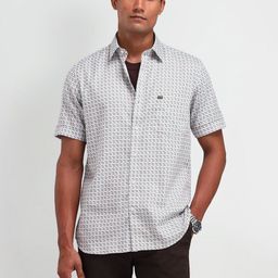 Arrow Sport Men Modern Spread Collar Micro Ditsy Printed Cotton Casual Shirt-image-94