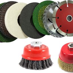 Inditrust Angle Grinder Accessories Wood & Marble Cutting Flap Discs (Set of 10 Tools) Power & Hand Tool Kit image 1
