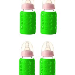 Safe-O-Kid Silicone Insulated Feeding Bottle Cover Green - Fits to 120 ml Bottle-image-89