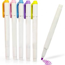 FunBlast Twin Tip Aesthetic Highlighters Pack of 5 - Multicolor-picture-9