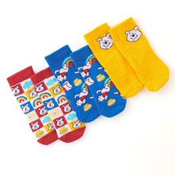 Cute Walk by Babyhug Cotton Disney Non Terry Anti-Bacterial Ankle Length Socks Winnie the Pooh Graphics Pack of 3- Multicolor-image-59