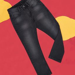 Pantaloons Junior Mild Washed Jeans - Black-picture-17