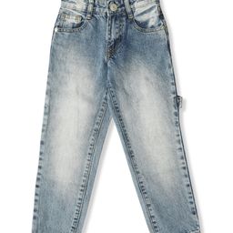 LEO Denim Mild Washed Carpenter Jeans - Blue-image-87