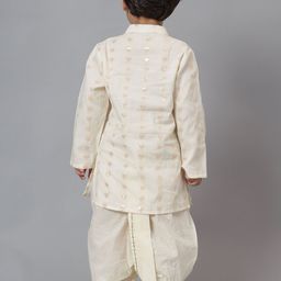 MUDKID Boys Printed Regular Kurta with Dhoti Pants image 4