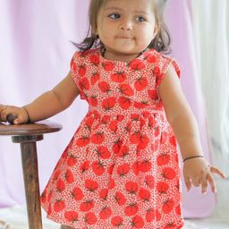 The Boo Boo Club Polka Dot Print A-Line Dress-image-89