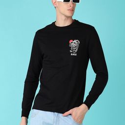 LIMEROAD Men Printed Applique T-shirt-image-26