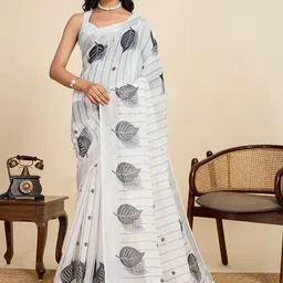 Moda Rapido Floral Printed Silk Blend Saree-picture-49