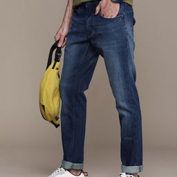 WROGN Men Slim Fit Light Fade Stretchable Jeans-image-67