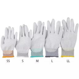 AS ONE ASPURE ESD Cool Glove Palm Coat S Size  PES With Conductive Thread & PU (Pack of 10 Pair) image 2