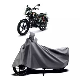 Auto Pearl Two Wheeler Cover with Bag for Mahindra Pantero, Silver-image-98