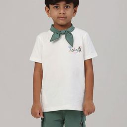 PILOLO Boys Graphic Printed Polo Collar Cotton T-shirt-image-85