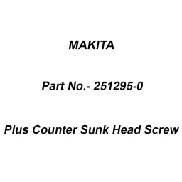 Makita Plus Counter Sunk Head Screw Size M4x14 for 3612, Part No 251295-0-45