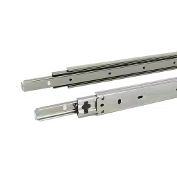 Ebco 450 mm Steel Zinc Plated White Finish Telescopic Drawer Slide Side Mount-picture-27