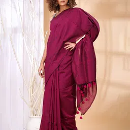 SRILOK Pure Cotton Khadi Saree-image-52