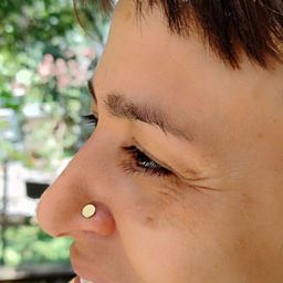 Abhooshan Silver-Plated Stud Nosepin-52