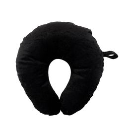 Kuber Industries Set Of 2 Black & Grey U Shaped Memory Foam Travel Neck Pillow image 5