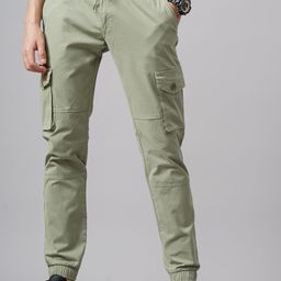 PAUL STREET Men Smart Slim Fit Cargo Trousers-image-57