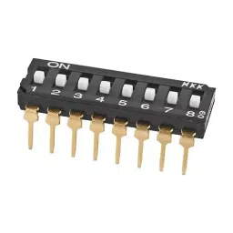 NKK SWITCHES DIP SWITCH, SPST, 0.025A, 24VDC, TH, JS0108AP4-picture-12