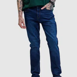 Snitch Men Smart Slim Fit Light Fade Stretchable Jeans-image-81