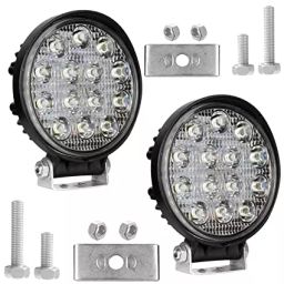 Cartronics Waterproof 9 LED Round Fog Light with Mounting Brackets for Fiat Linea image 4