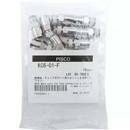 PISCO Tube Fitting with Straight Cover Spatter Resistant Type Φ4 mm, KC6-01-F (Bag of 10 Pcs)-picture-29