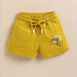 Biskid Yellow Cotton Shorts-image-60